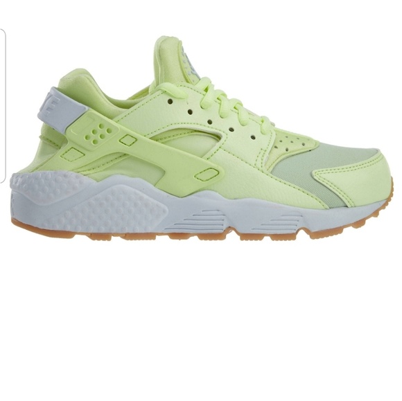 Nike Air Huarache Run Barely Volt White Gum Yellow - Picture 5 of 5